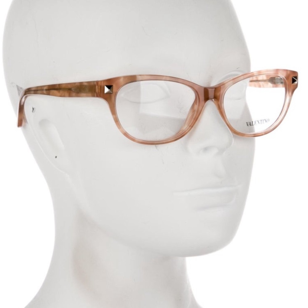 Valentino Tortoiseshell Square Eyeglasses
